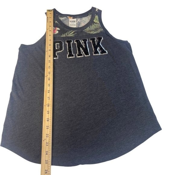 VS PINK | Floral Bling Tank Top Size Small - Picture 5 of 7